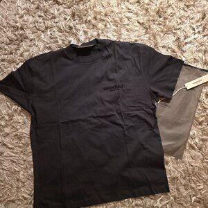 Essentials Tee Shirt Stretch Limo (Black) Size Large
